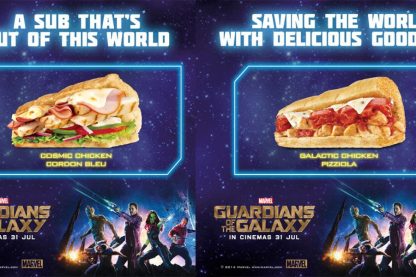 Subway Guardians of the Galaxy Limited Edition Subs