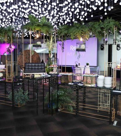 Part of the spread at the launch of Rasel's concepts.