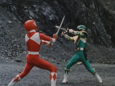 Mighty Morphin Power Rangers Episode 17-21_Green vs Red