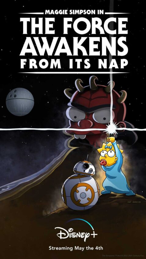 Maggie Simpson Star Wars Key Art