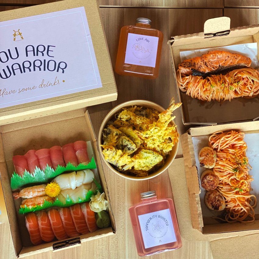 Takeshi-San's newly launched delivery and takeaway menu feature some of the restaurant's popular staples and nigiri sushi sets.