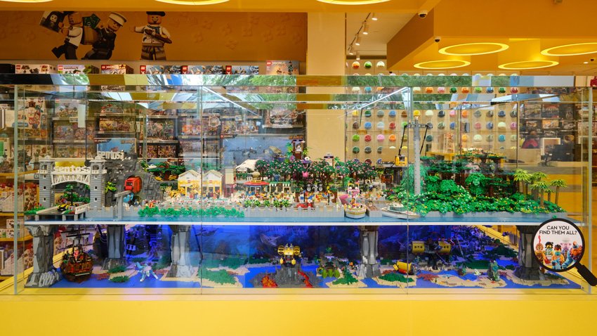 At the heart of the store, shoppers will be drawn to the largest two-level diorama in Singapore, built by local adult fans of LEGO, Titans Creations